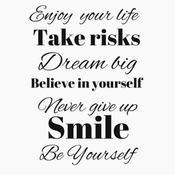 Muursticker Enjoy your life.