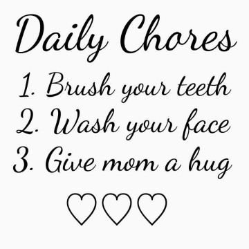 Muursticker Daily Chores