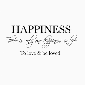 Muursticker Love & be loved