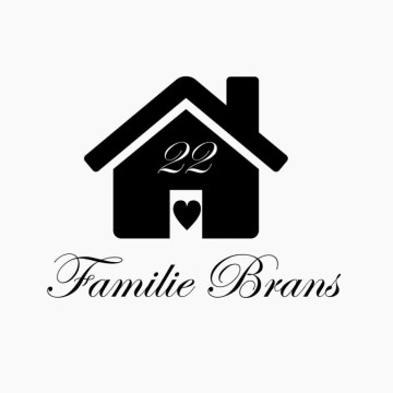 Voordeursticker Familienaam met huisje