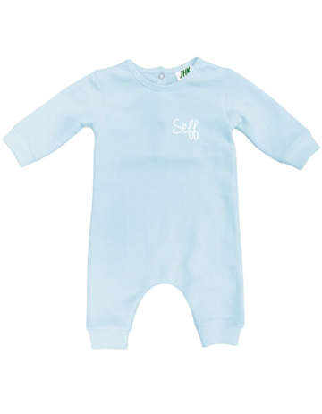 Boxpakje baby met naam baby blauw