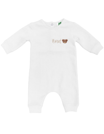 Boxpakje voor babys met eigennaam en teddybeer