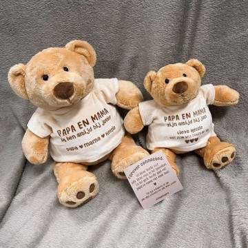 Connected teddyberen voor ouders en prematuur baby 0