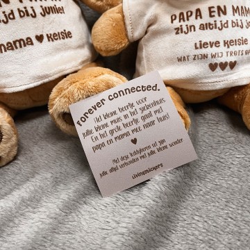 Connected teddyberen voor ouders en prematuur baby 3