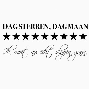 Kinderkamersticker Dag sterren