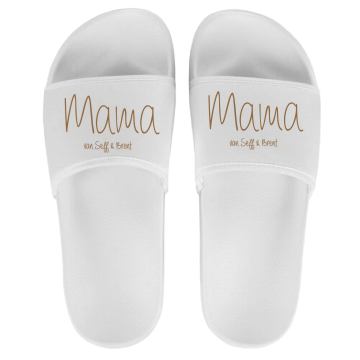Dames badslippers mama van met kindernaam of kindernamen