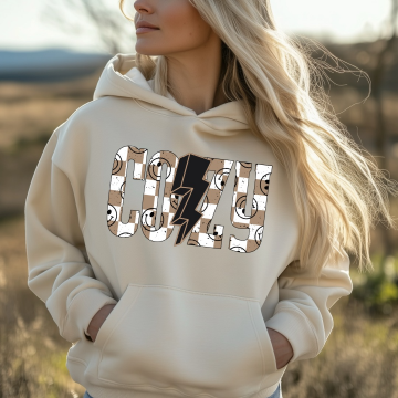 Dames hoodie smiley cozy 0