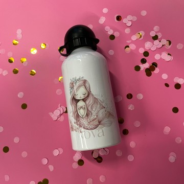 Drinkbeker voor kinderen zeemeermin met naam