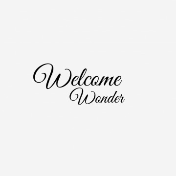 Kinderkamersticker Welcome wonder.