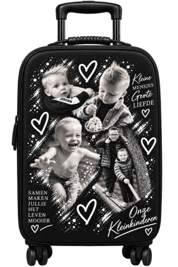 Gepersonaliseerde koffer foto naam livingstickersjpg 2