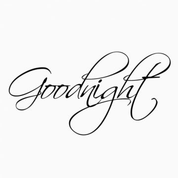 Slaapkamersticker Goodnight
