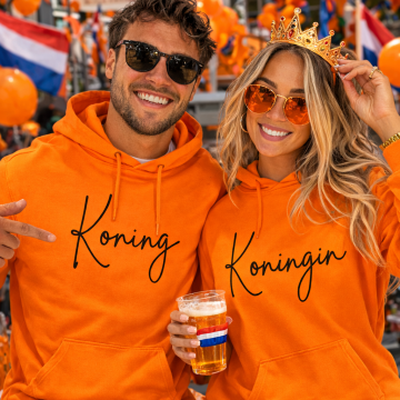 Hoodie set koning en koningin livingstickers zaandam