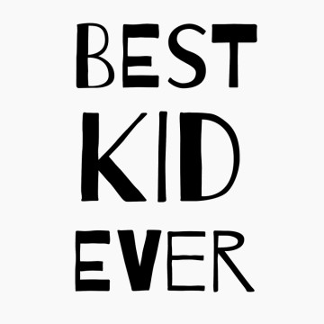 Kinderkamersticker Best kid ever