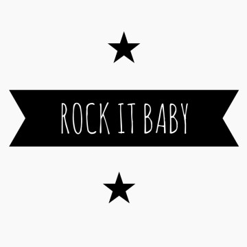 Kinderkamersticker Rock it baby