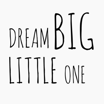 Kinderkamersticker Dream big