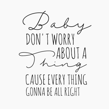 Kinderkamersticker Baby don't worry