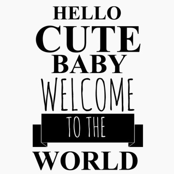 Kinderkamersticker Hello baby