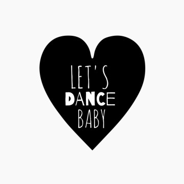 Kinderkamersticker Let's dance