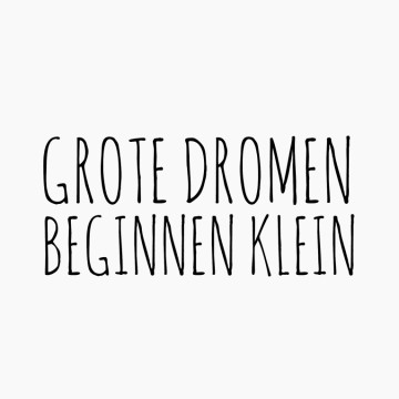 Kinderkamersticker Grote dromen