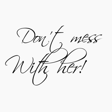 Kinderkamersticker Don't mess