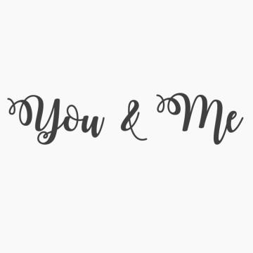 Slaapkamersticker You & me
