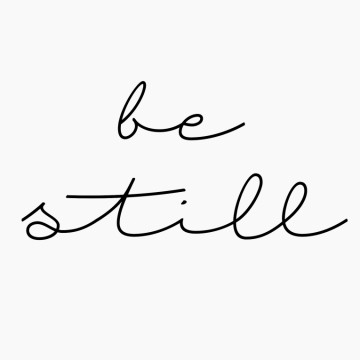 Slaapkamersticker Be still