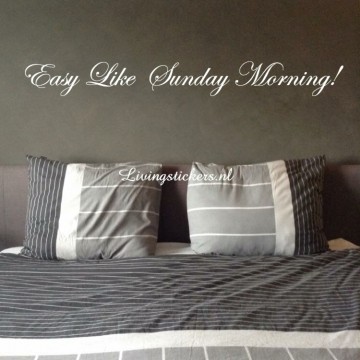 Slaapkamersticker Sunday morning!