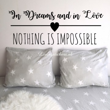 Slaapkamersticker Love dreams