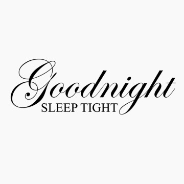 Slaapkamersticker Goodnight sleep tight