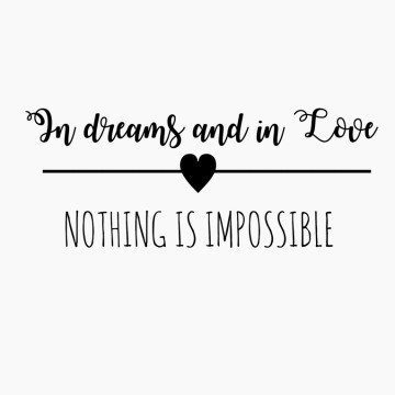 Slaapkamersticker Love dreams