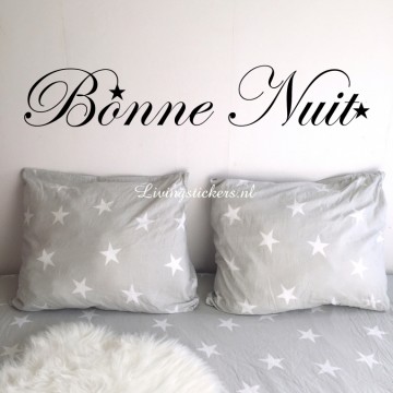 Slaapkamersticker Bonne nuit
