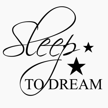 Slaapkamersticker Sleep to dream