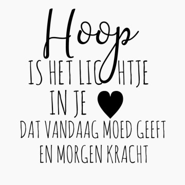 Slaapkamersticker Hoop is een lichtje