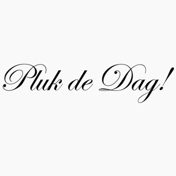 Slaapkamersticker Pluk de dag!
