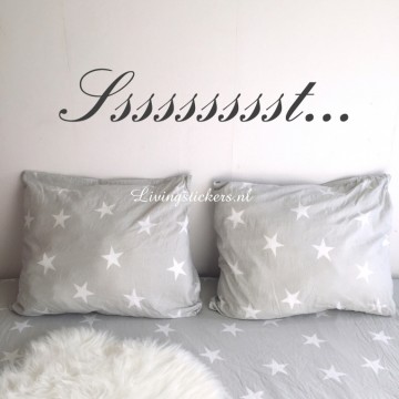 Slaapkamersticker Ssssssst...