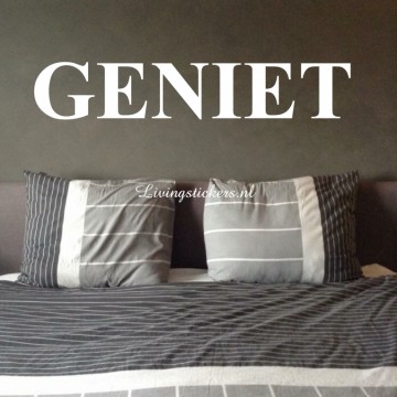 Slaapkamersticker Geniet