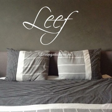 Slaapkamersticker Leef