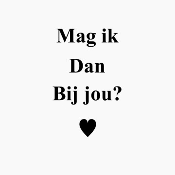 Trapsticker Mag ik dan bij jou?