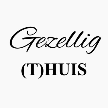 Trapsticker Gezellig (t)huis