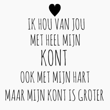 Trapsticker Ik hou van jou