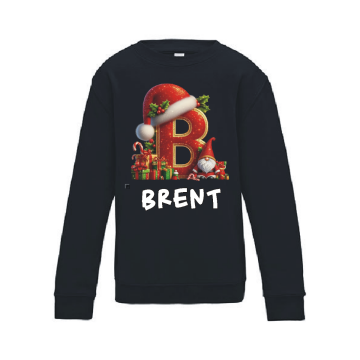 Kersttuien alfabet zonder achtergrond