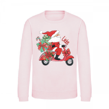 Kersttuien scooter roze zonder achtergrond