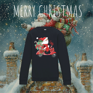 Kersttuien scooter zwart living bol 0