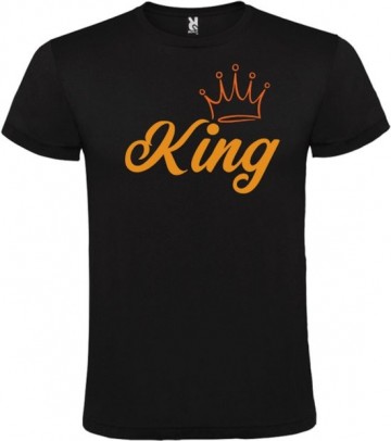 King zwart shirt livingstickers