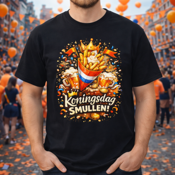 Koningsdag smullen met model zwart