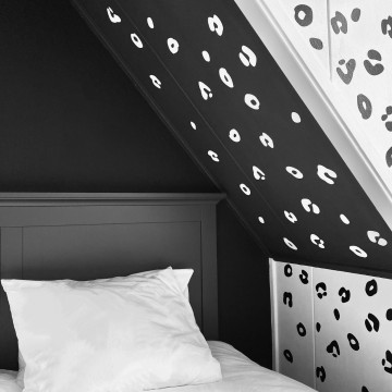 Leopard muurstickers kinderkamer