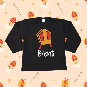 Mijter zwart met achtergrond