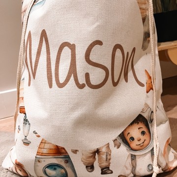 Opbergzak boxopbergzak kraamcadeau met naam ruimte 2