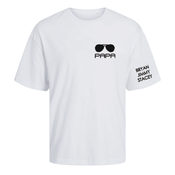 Papa bril oke wit shirts