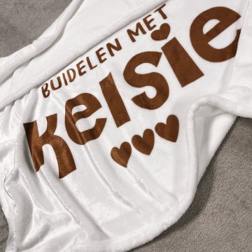 Prematuur babydeken buidelen met naam 2